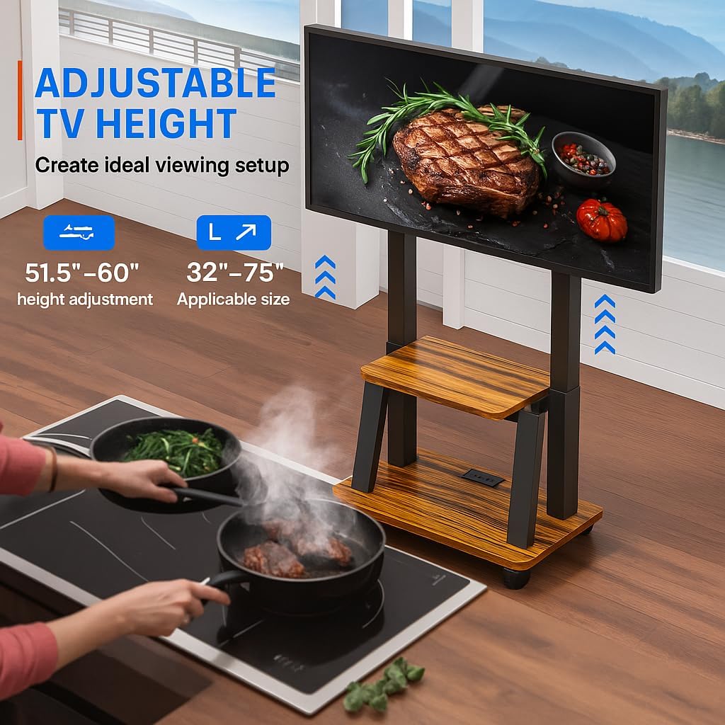 Rolling TV Stand for 32-80 Inch TVs U412412