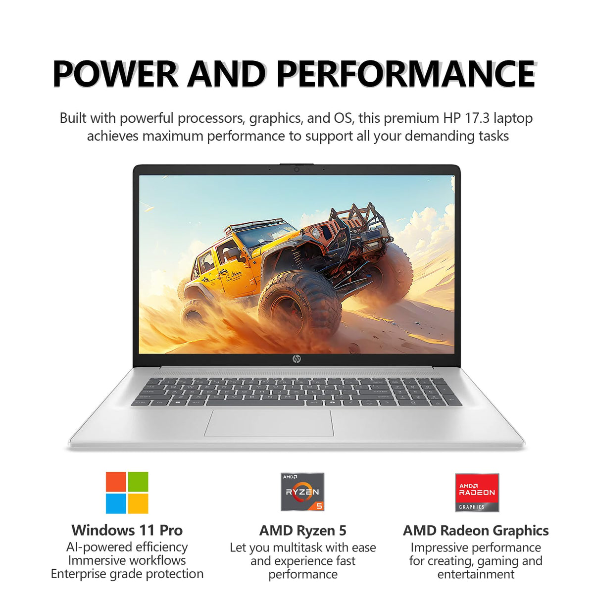 17.3" Touchscreen Laptop, Ryzen 5, 32GB RAM 1TB SSD C966252