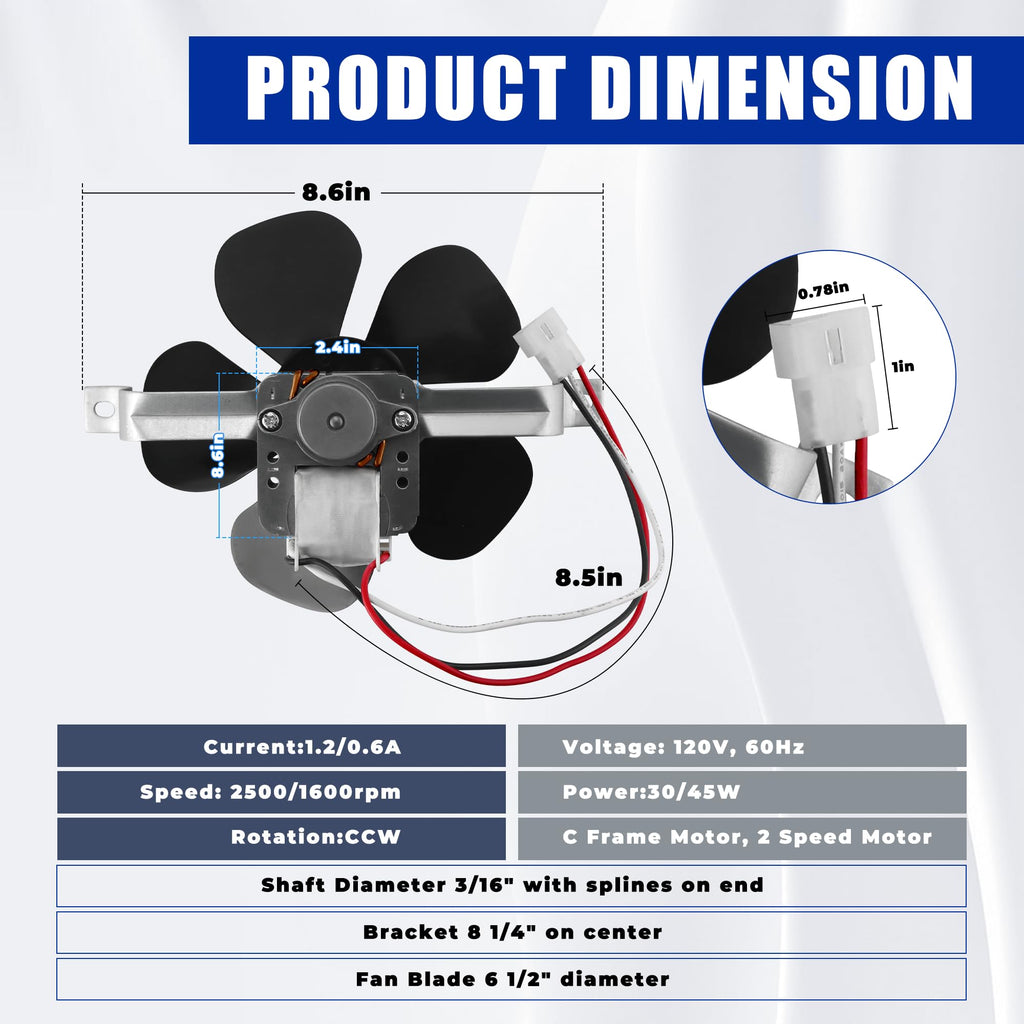 Range Hood Fan Motor G2580