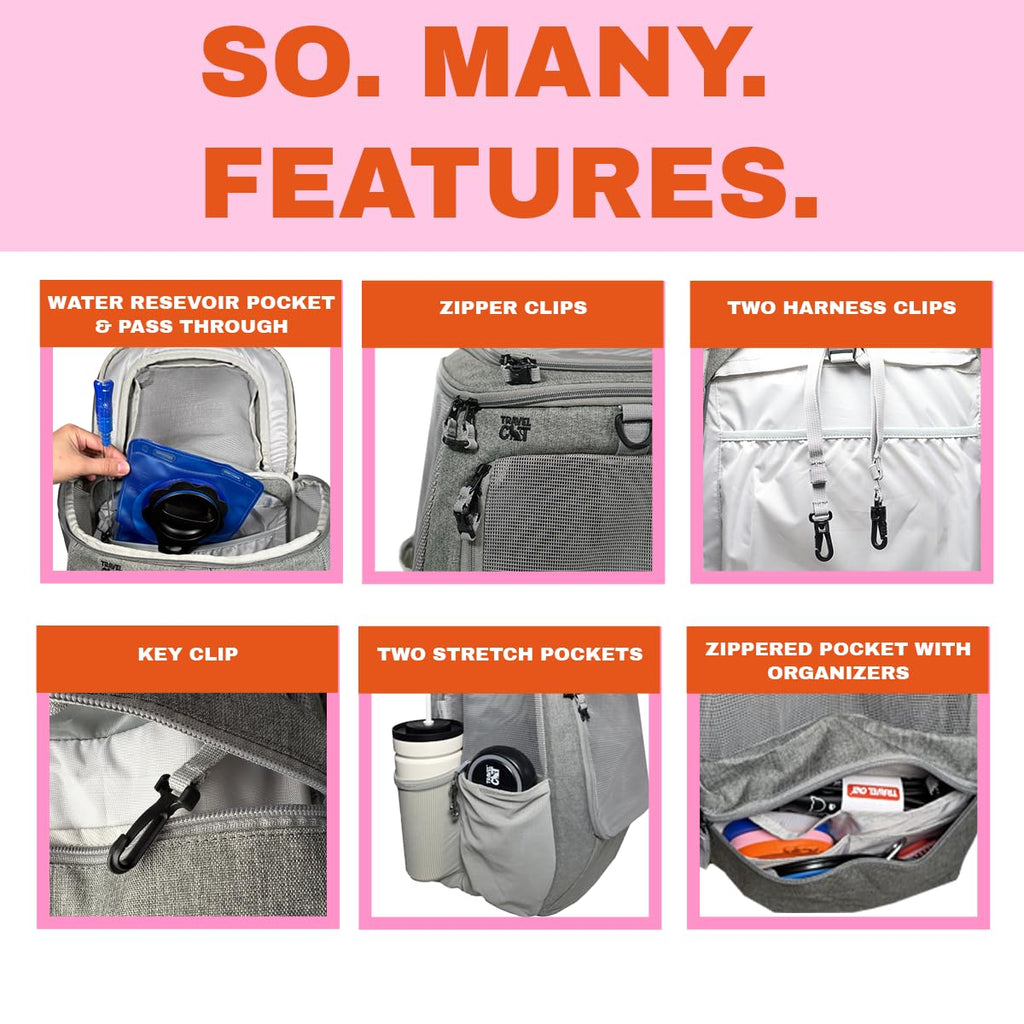 Grey Mesh Cat Carrier Bag with Side Pockets J245