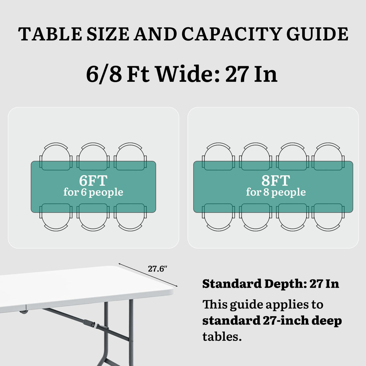 2-Pack 6ft Folding Table X137107