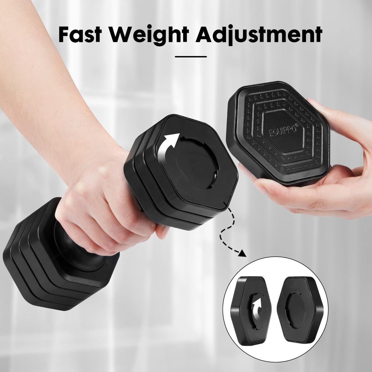 Adjustable Dumbbell Set 2lb 3lb 4lb 5lb D705791