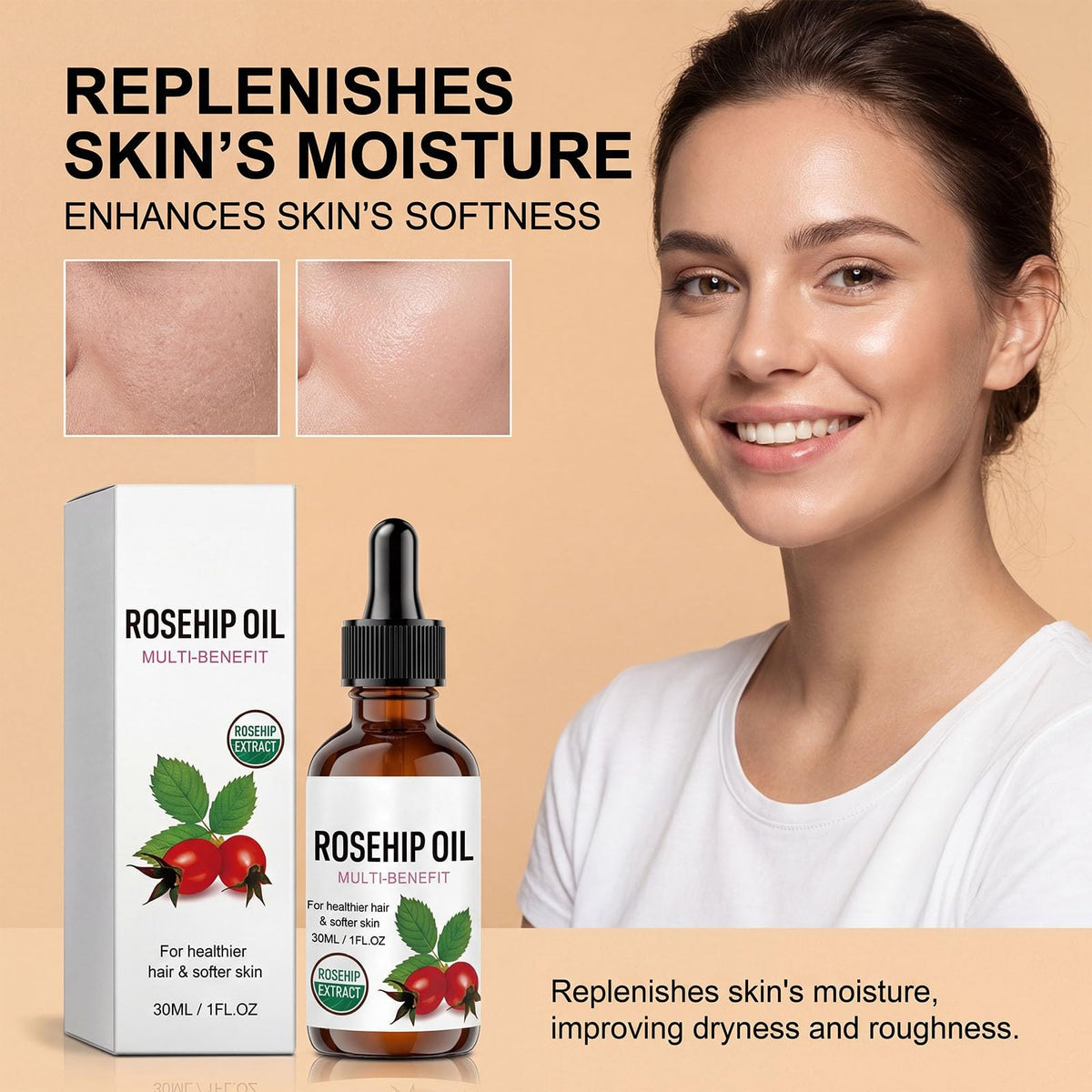 Rosehip Oil Organic Face Oil 1PC X186