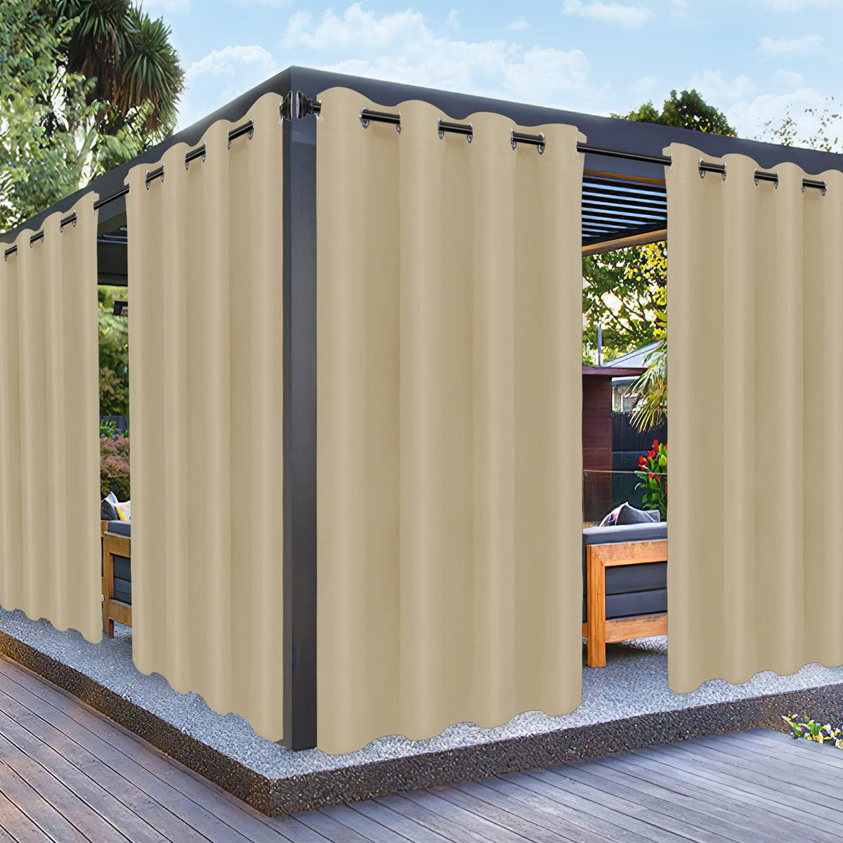 Waterproof Outdoor Curtains R82131