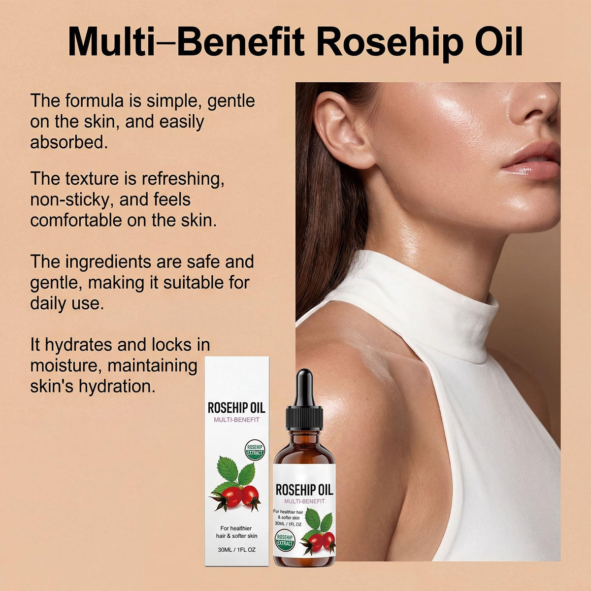 Rosehip Oil Organic Face Oil 1PC X186