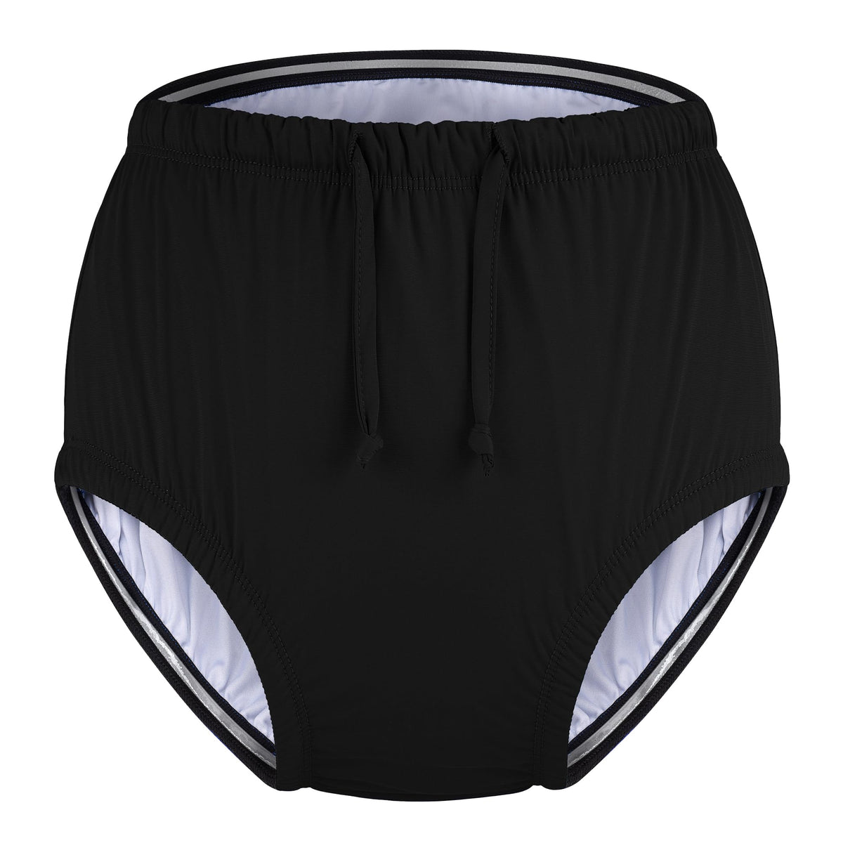 Reusable Waterproof Leakproof Swim Diaper Black 10-12Years W40277