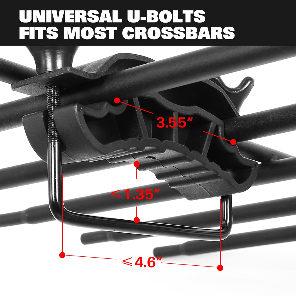 64" x 39" x 5" 200lb Heavy Duty Roof Rack Carrier Basket with Waterproof Bag E856660