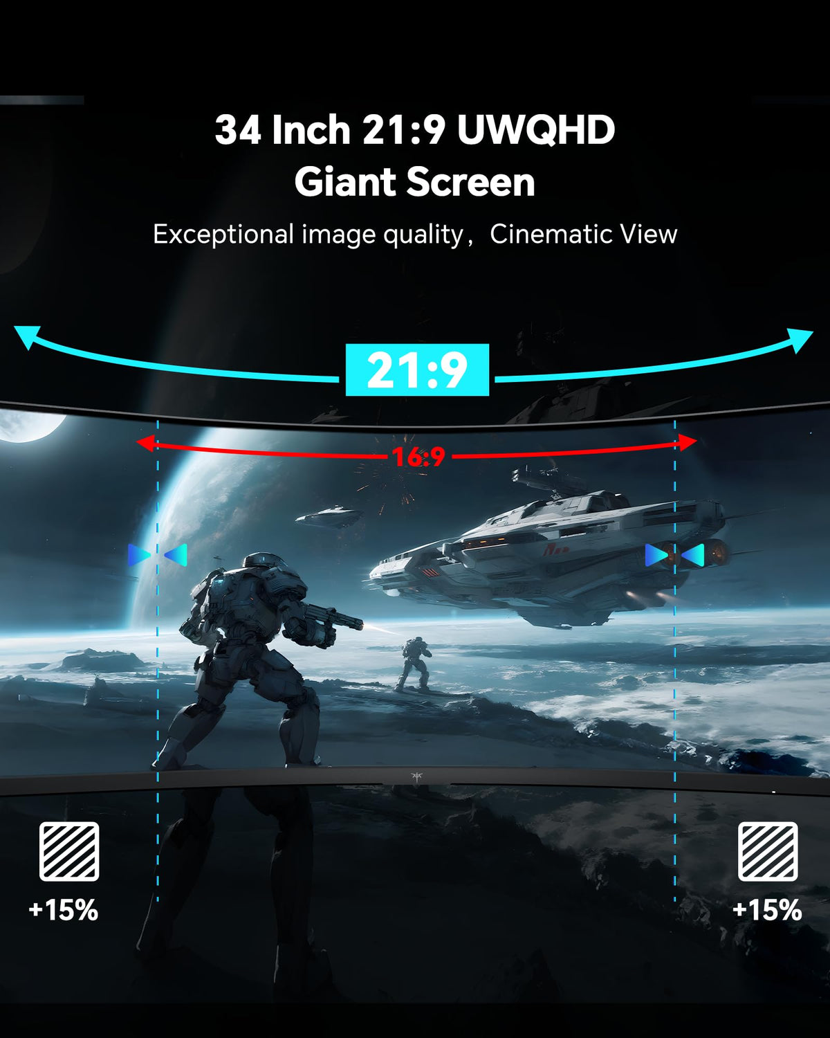 34 Inch Ultrawide Curved Gaming Monitor N739594