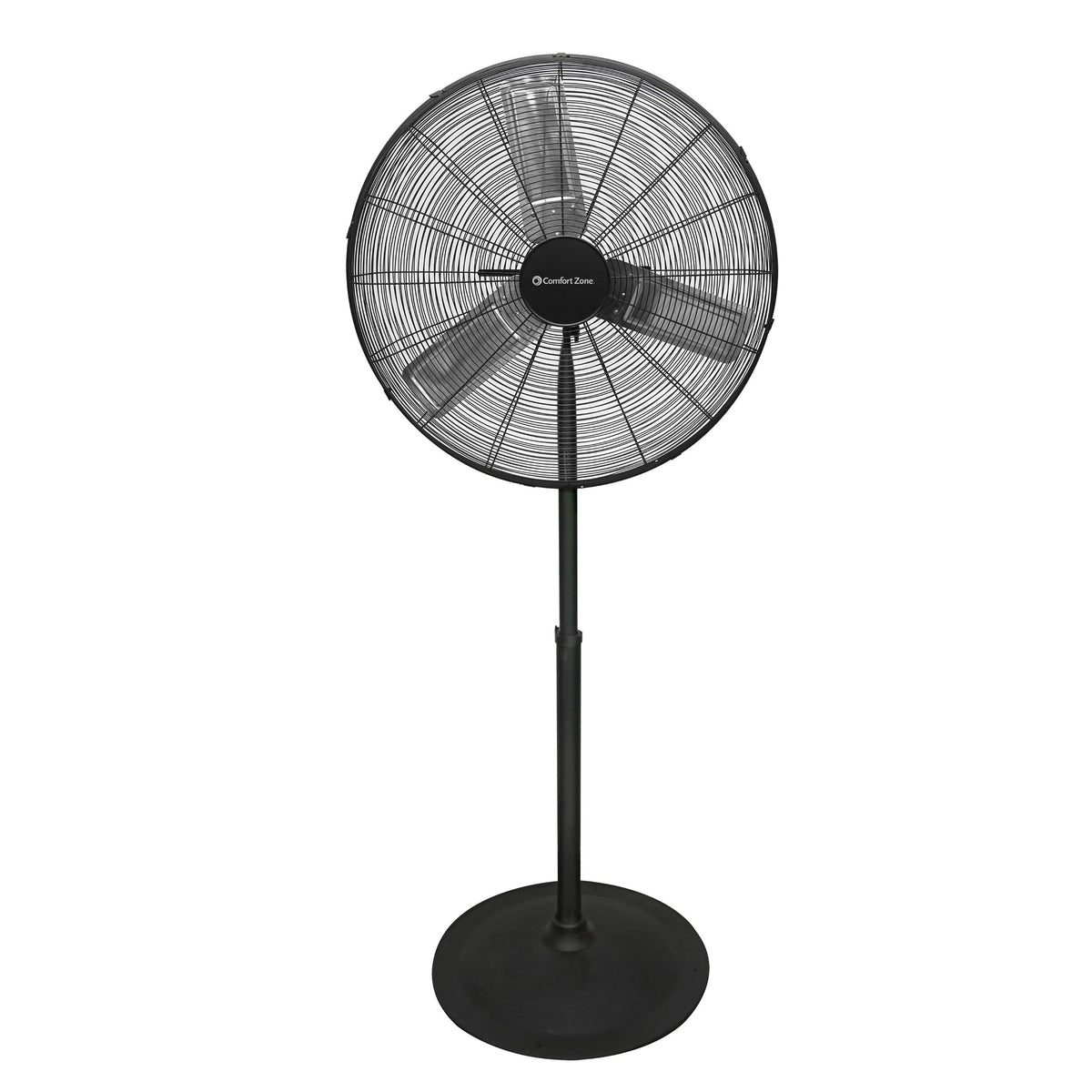 Industrial Pedestal Fan, 30 inch, 3 Speed, Adjustable Height, Metal C5835