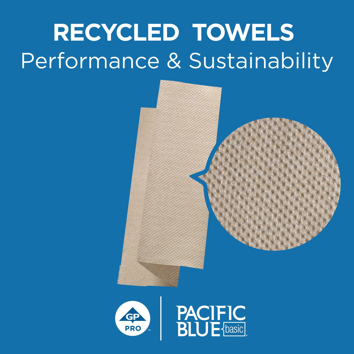 Brown 1-Ply Multifold Paper Towels, 250 Per Pack, 16 Packs Z4664