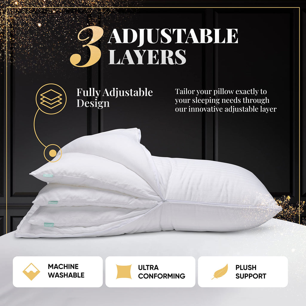 Adjustable Layer Set of 2 Pillows King X525585