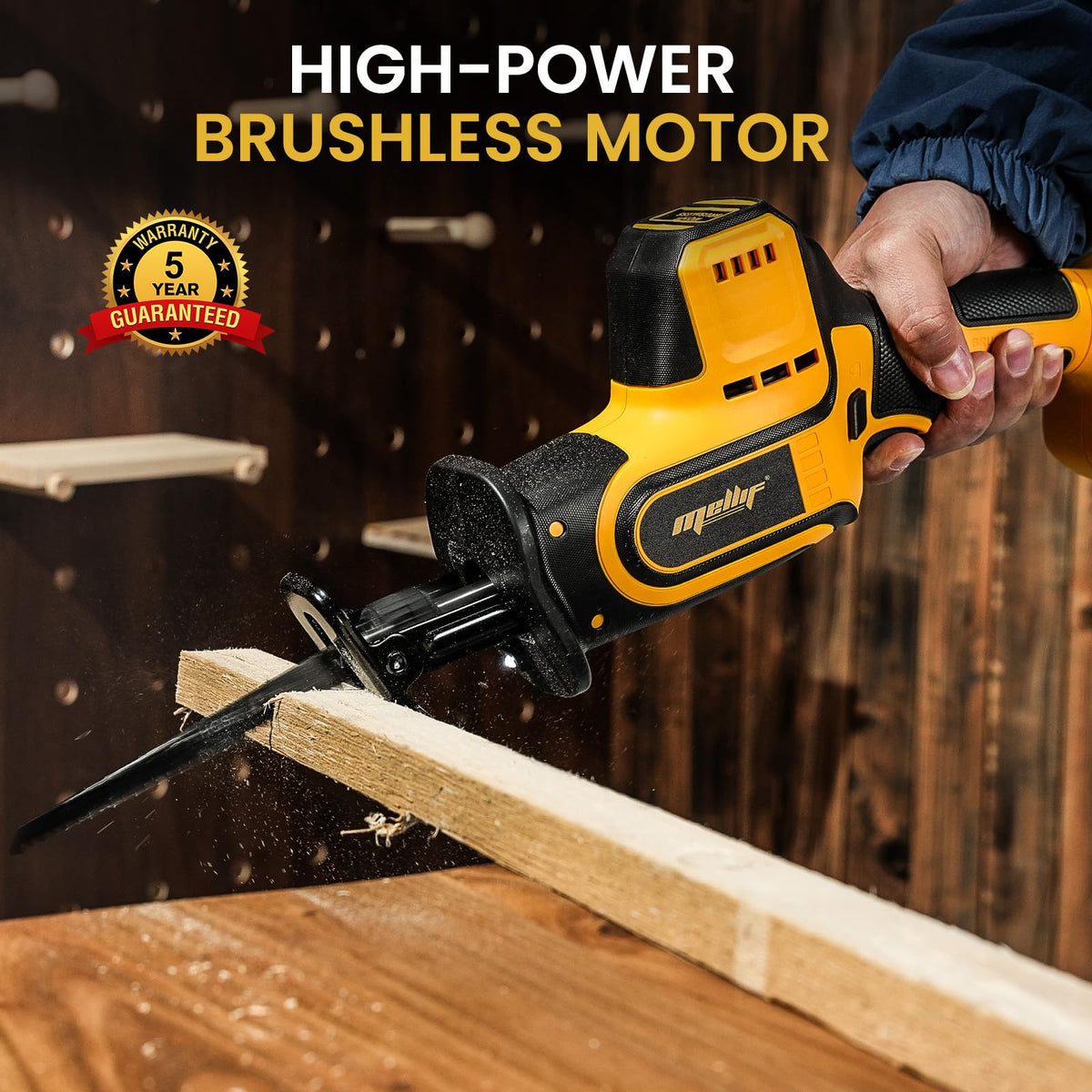 Brushless Cordless Reciprocating Saw, 3,000 SPM, 1" Stroke, Tool Only H36337