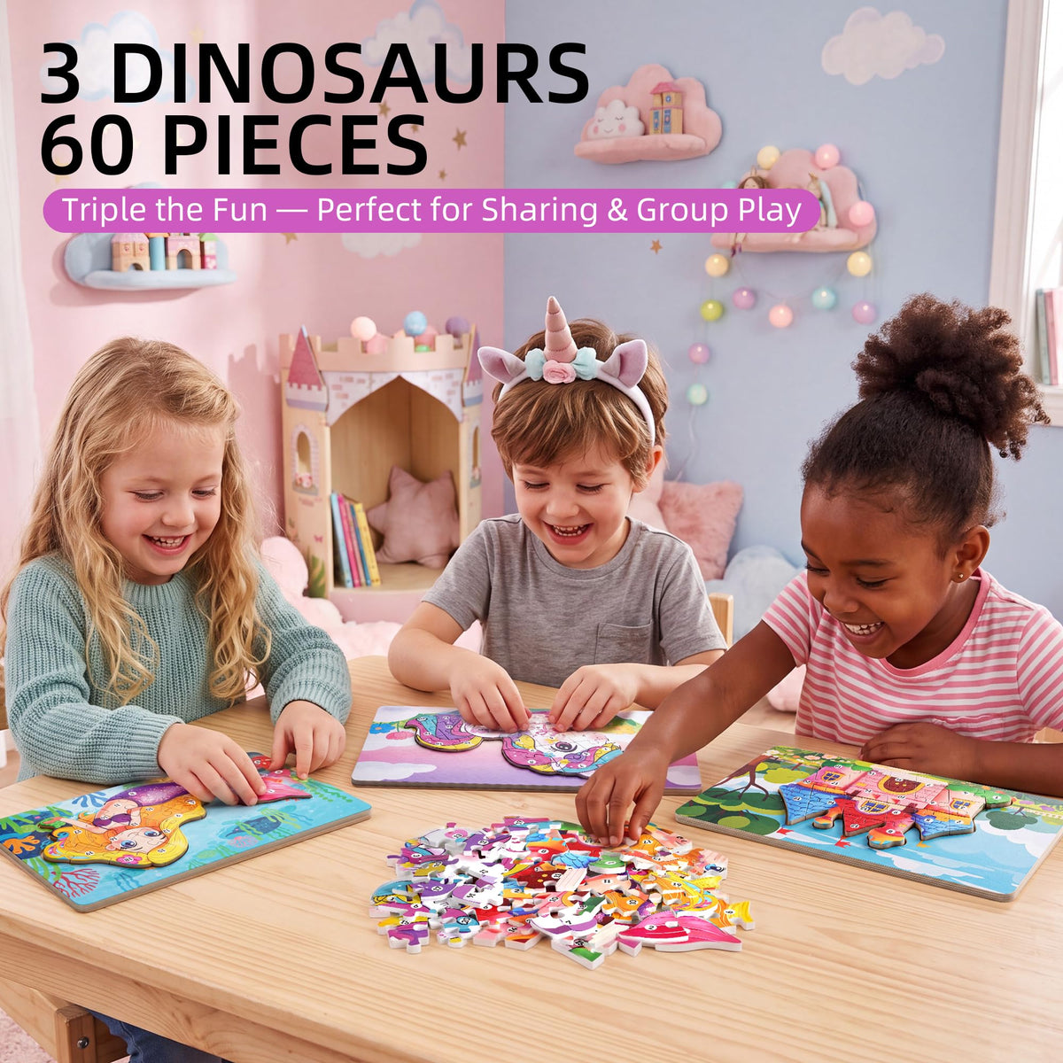 Wooden Puzzle for Toddlers Age 3-5 A282913