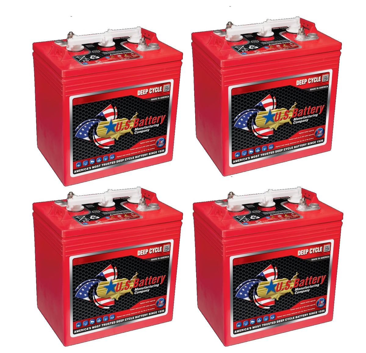6 Volt 251 Ah Deep Cycle Battery Set of 4 C528352