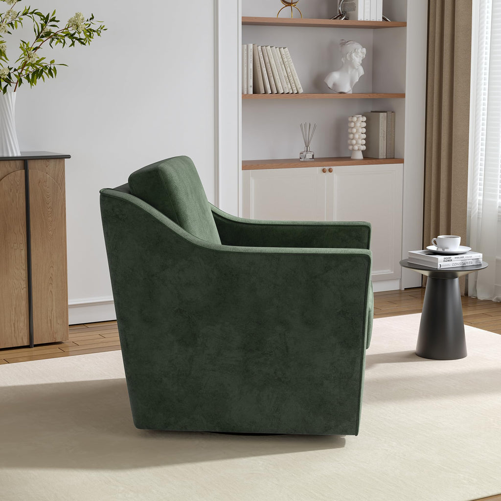 Green Swivel Accent Chairs Set of 2 M881