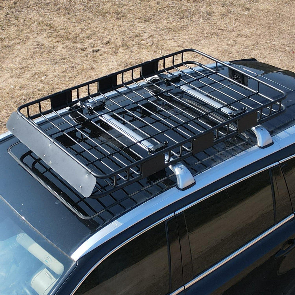 64" x 39" x 5" 200lb Heavy Duty Roof Rack Carrier Basket with Waterproof Bag E856660