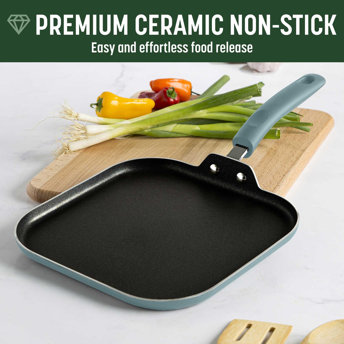 Turquoise 12-Piece Ceramic Nonstick Cookware Set U925008