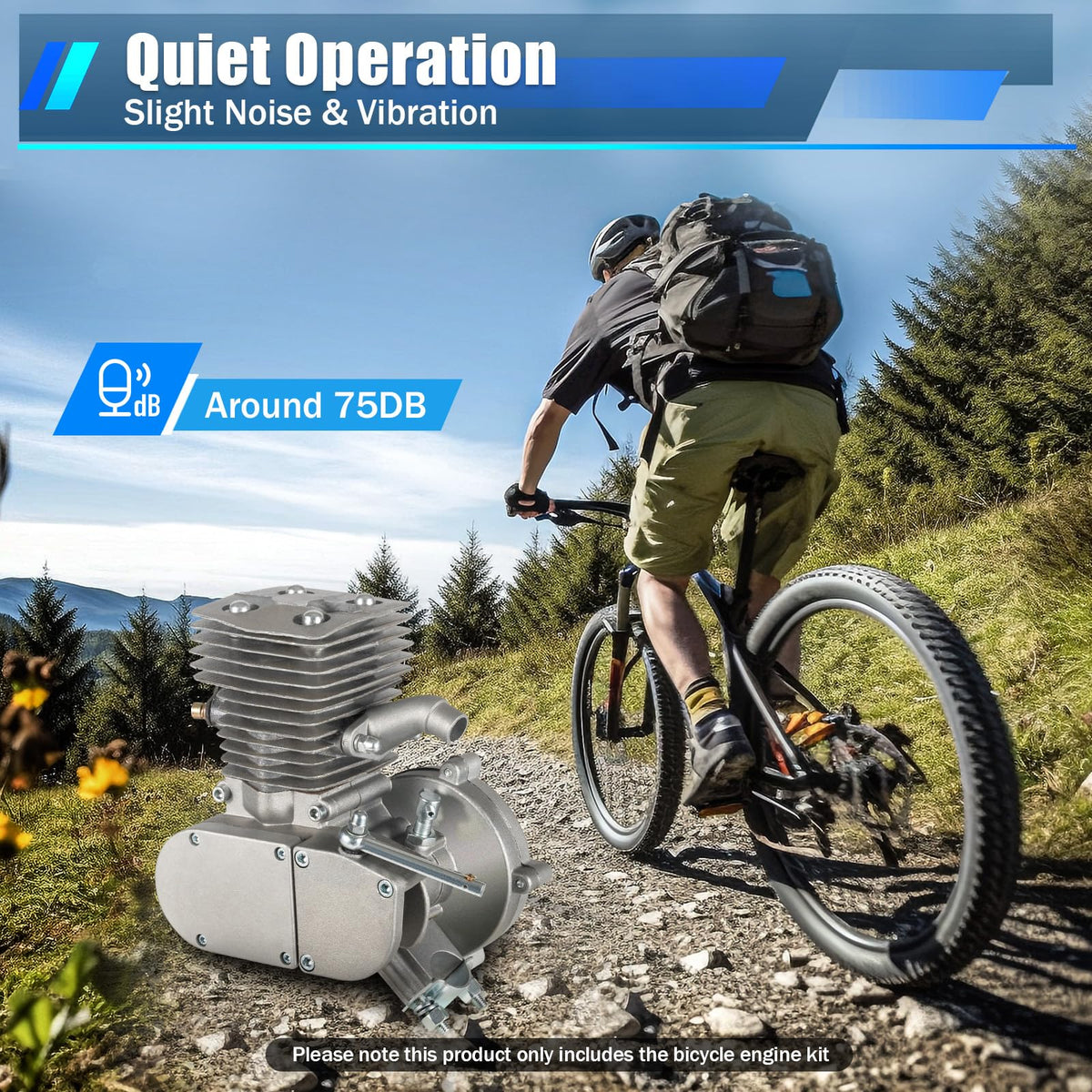 4-Stroke Air-Cooling Bicycle Engine Kit I200