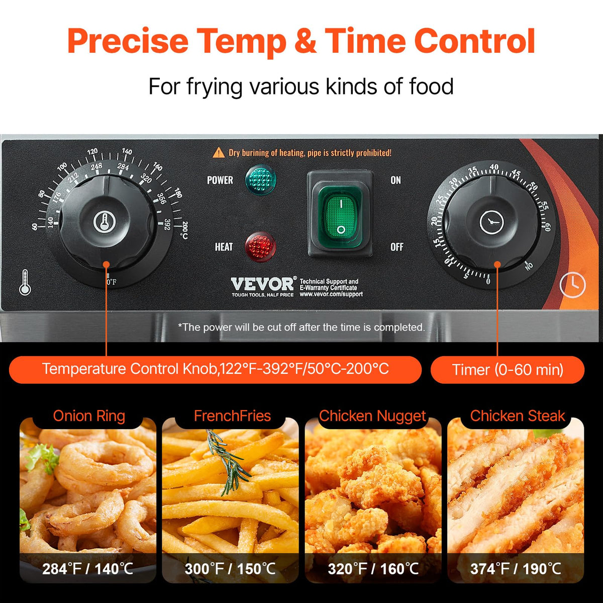 3000W Dual Tank Stainless Steel Electric Deep Fryer A42110