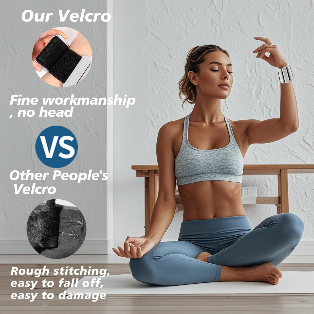 Adjustable Silicone Wrist and Ankle Weights Set of 2 O938