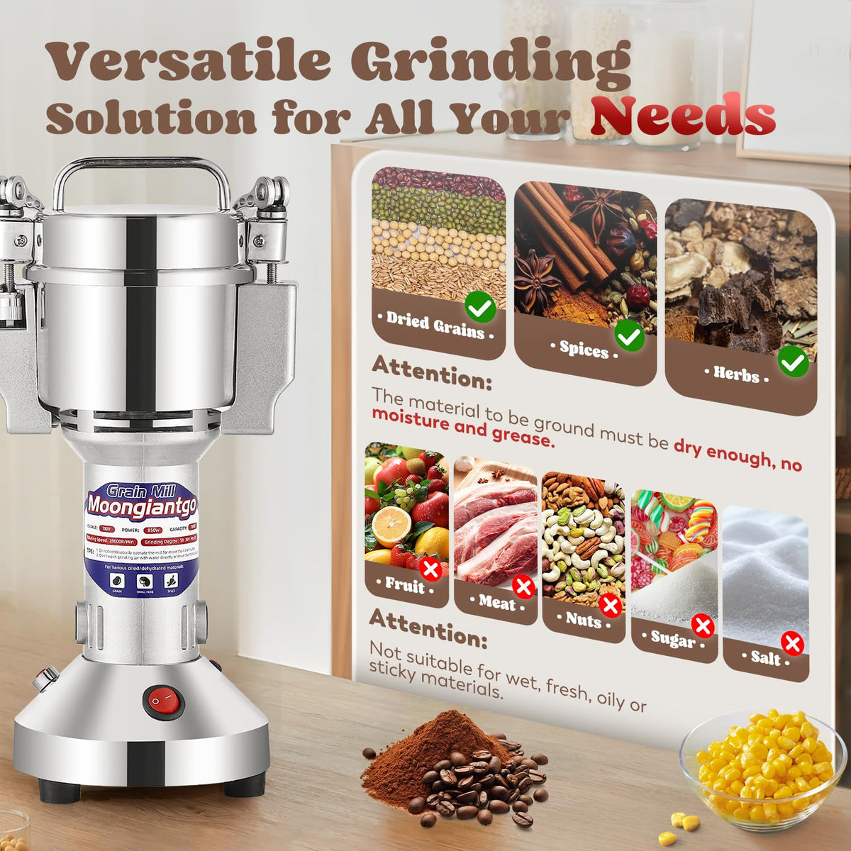 Electric Grain Mill Grinder 150g R4075