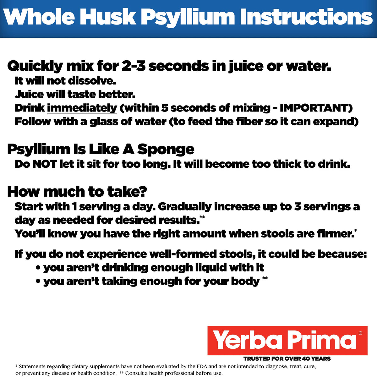 12 Ounce Psyllium Husk Fiber Supplement W202202