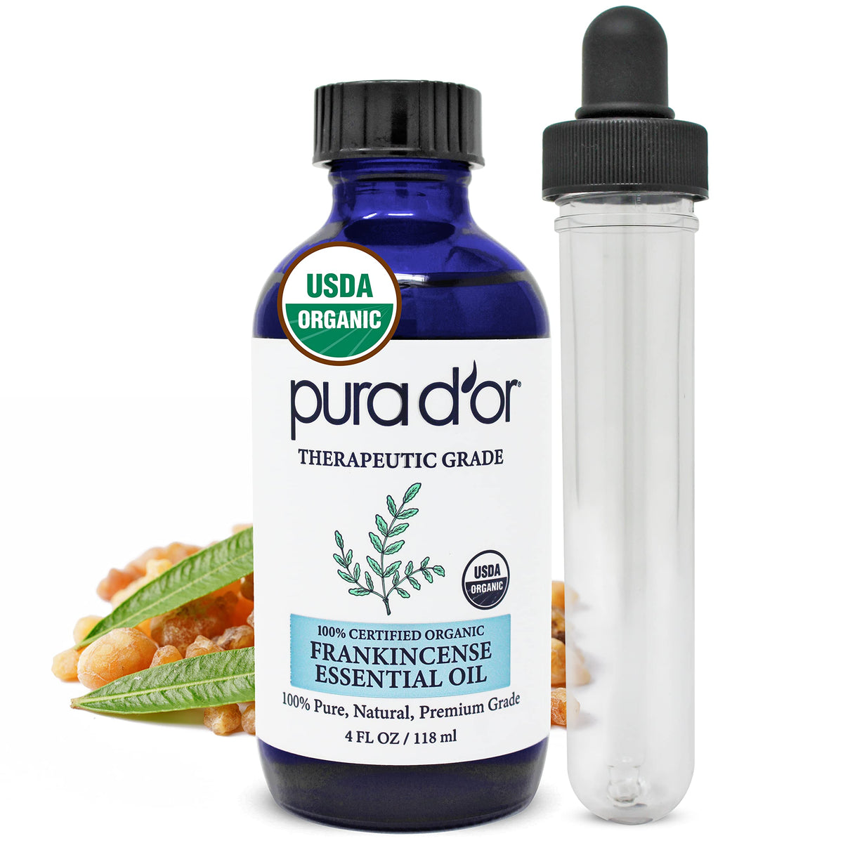 Organic Frankincense & Lavender Essential Oils 4oz U8025