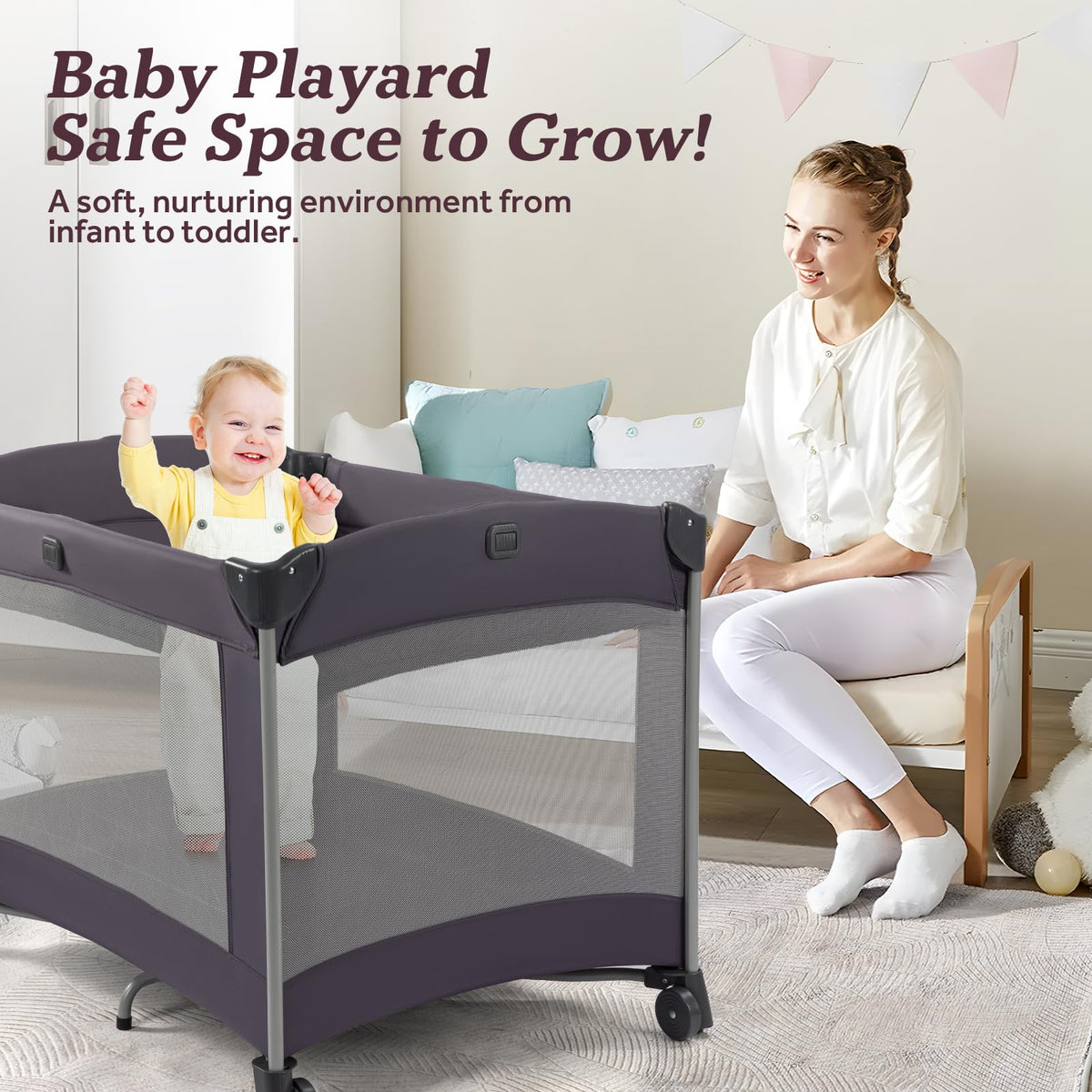 Portable Baby Playard with Carry Bag C46287
