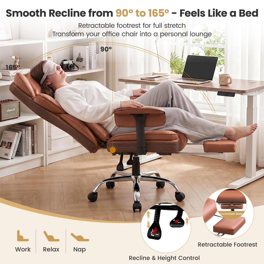 Big and Tall Office Chair 500 lbs PU Leather U997