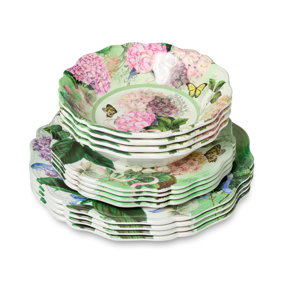 Melamine 12-Piece Dinnerware Set Service for 4 C7820