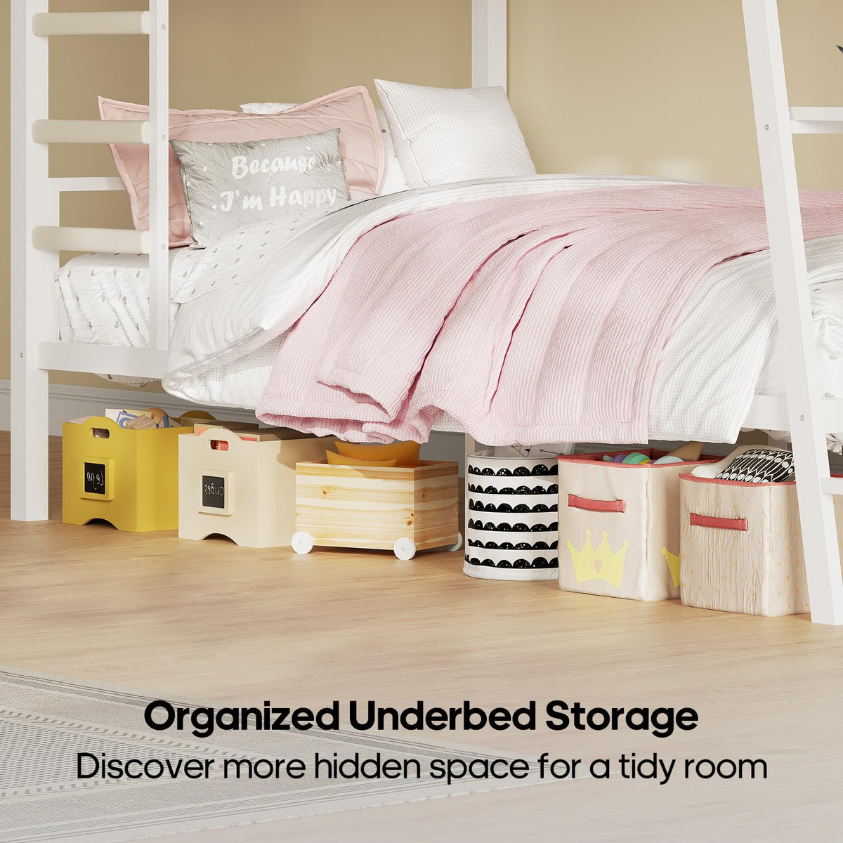 Twin Over Twin Bunk Beds with Desk F168