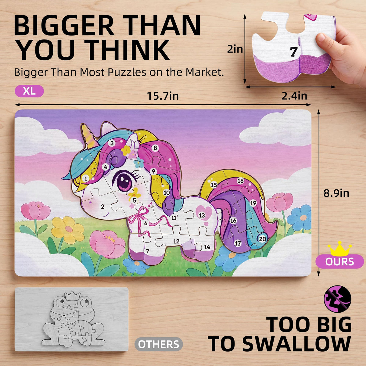 Wooden Puzzle for Toddlers Age 3-5 A282913