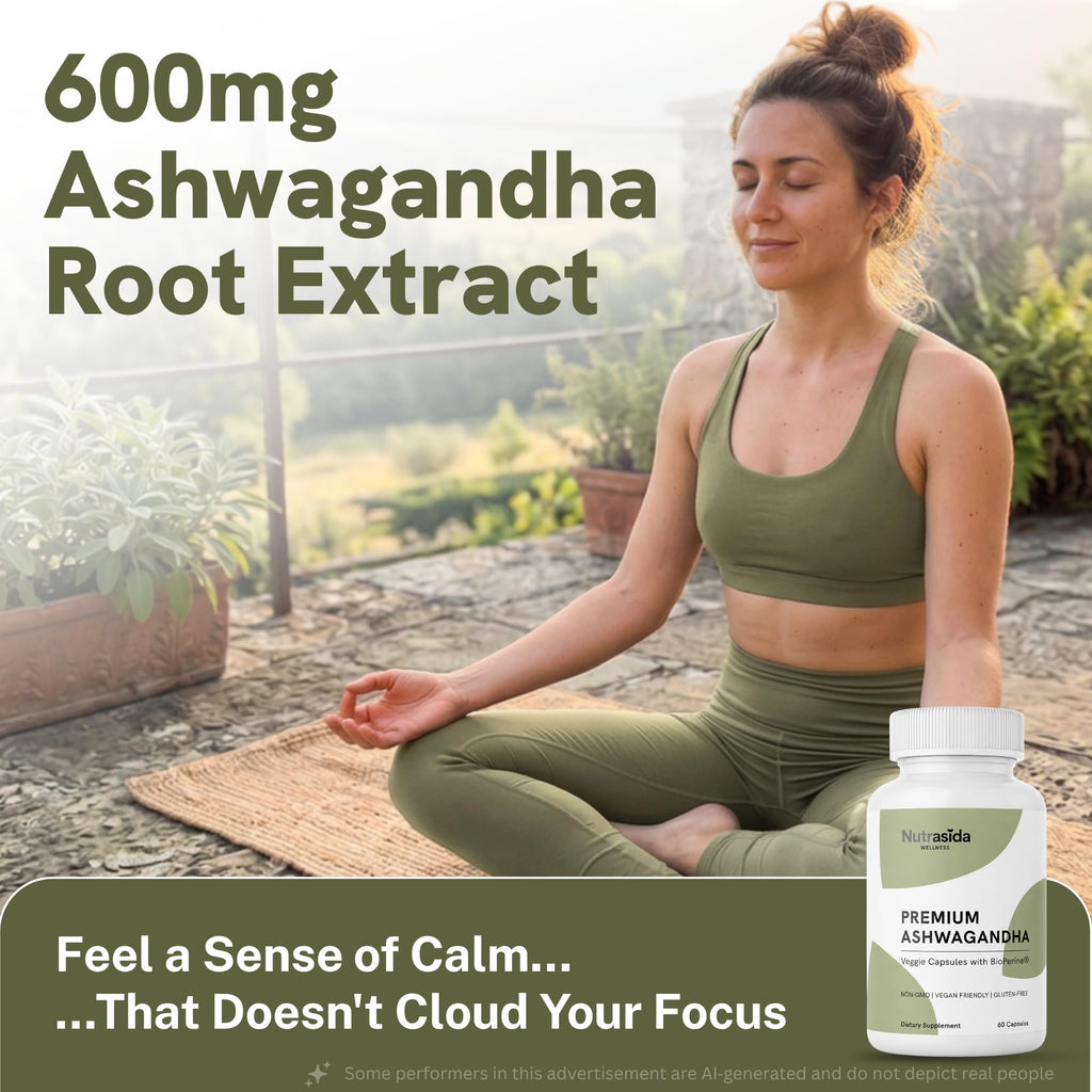 Ashwagandha 600mg Vegan Gluten-Free 60 Count S43751